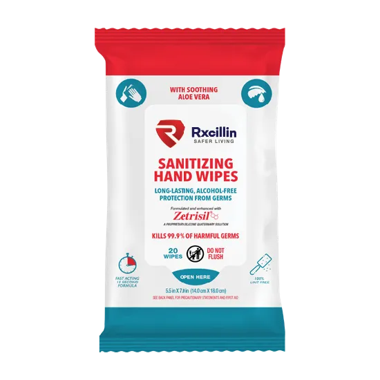 Rxcillin Sanitizing Hand Wipes